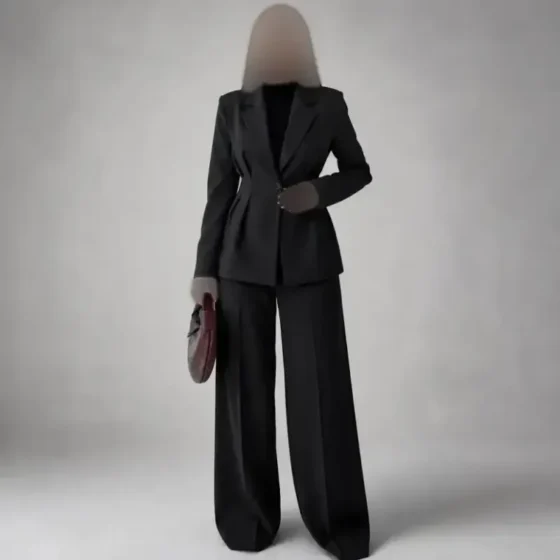 ست کت شلوار زنانه جنس مازراتی مدل رونیکا